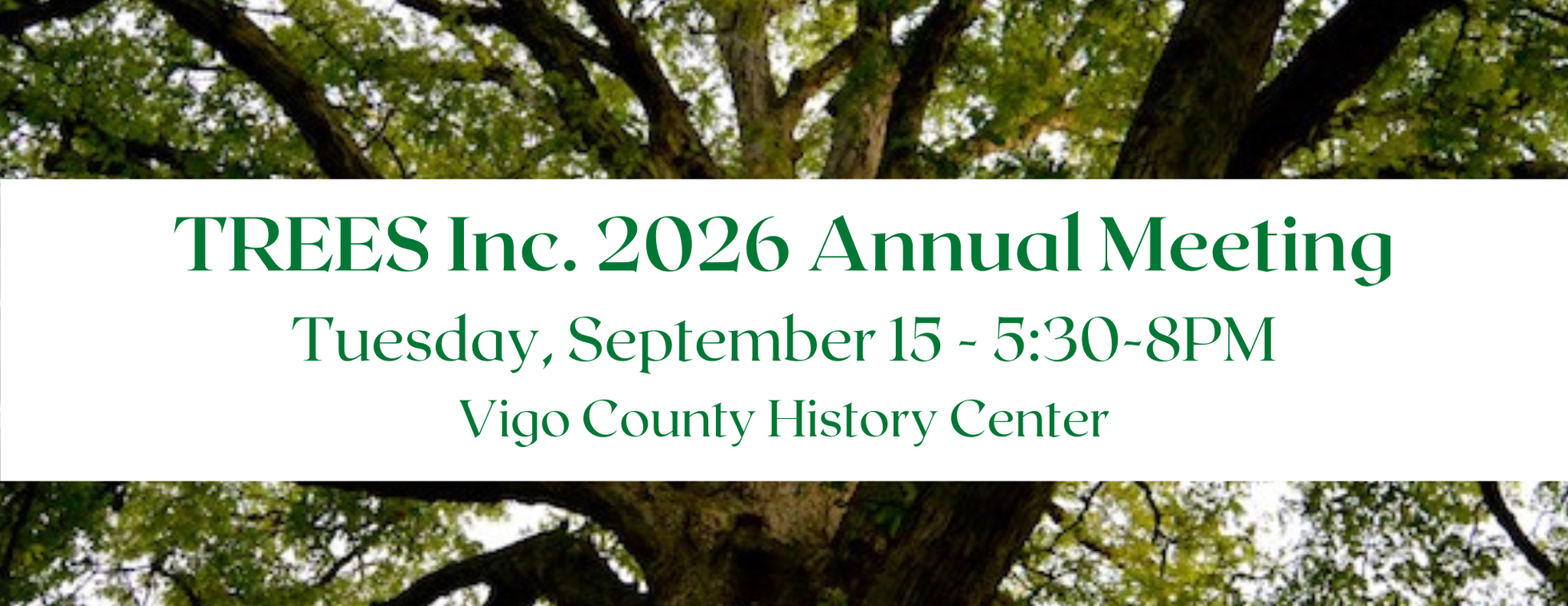 TREES Inc. Annual Meeting 2026 - Sept 15, 2026